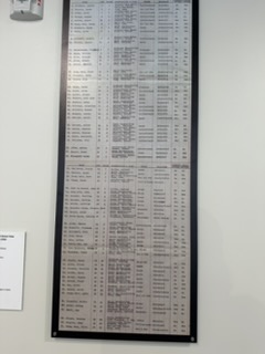 Native American names on a school enrollment roster