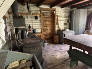 Kitchen area of the historic home