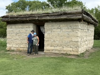 Sod house (soddy) near the Platte River