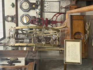 Early eyeglass vision testing wheel