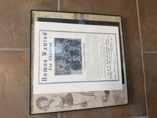 Orphan Train display