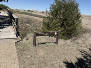 Wide wagon swath at the top of Windlass Hill