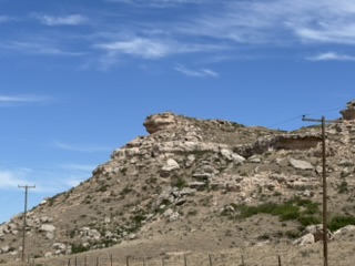 Frog's Head Bluff — can you see the frog?
