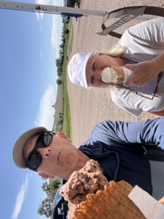 Ice cream stop near Chimney Rock