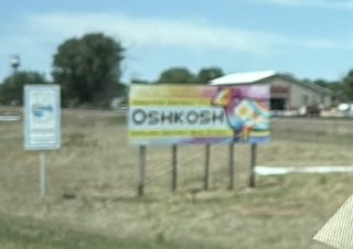 Sign for Oshkosh, NE — who knew there were two?