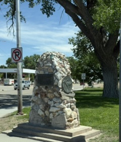 Pony Express historical marker in Bridgeport, NE