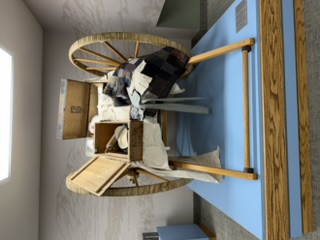Replica handcart at Tom Sun Ranch