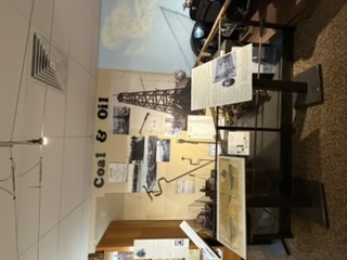 Coal and oil drilling equipment display