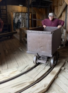 Ore car on the mine tracks