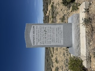 Utah War history at Simpson's Hollow