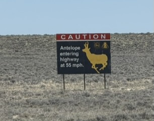 Wyoming highway marker