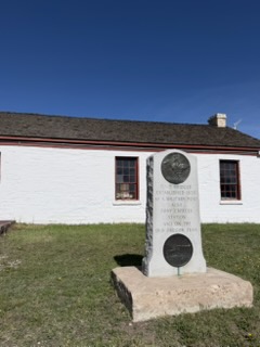Historic display at Fort Bridger