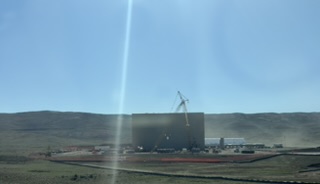 Construction near Kemmerer, Wyoming