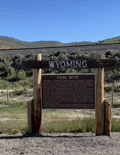 Fossil Butte National Monument sign