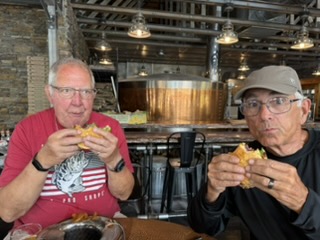 Lunch at Eruption Brewery in Lava Hot Springs