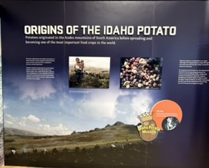 Potato history display at the Idaho Potato Museum