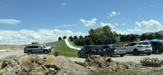 Giant slip n slide at a home in Idaho
