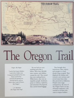 Timeline at the Oregon Trail Interpretive Center