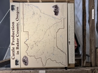 Cattle industry display at the Baker Heritage Museum