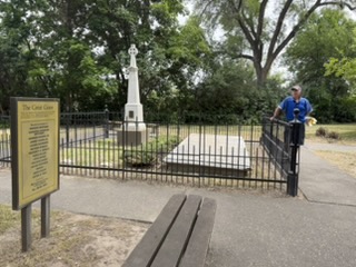 Keith at the Whitman gravesite