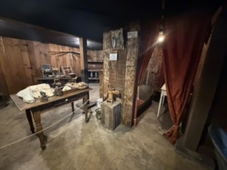 Chinese laundry and bathhouse display in Pendleton