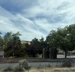 Historical sign in Arlington Oregon