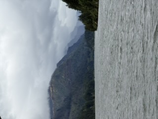 Cloudy sky over the Columbia River Gorge