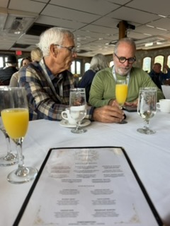 Mimosa before boarding the sternwheeler brunch cruise