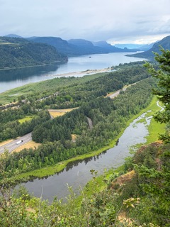 Columbia River viewed from Vista House at Crown Point
