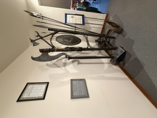 Hand forged War Wagon at the Mt Hood Cultural Center