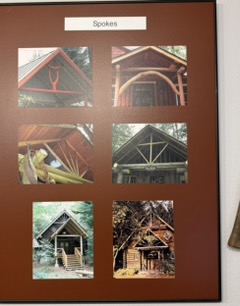 Handcrafted features of a Steiner log cabin