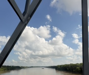 One of three Missouri River crossings of the day