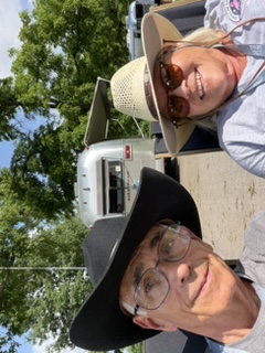 Keith and Val in their Stetsons