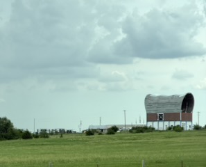 Beatrice Airport sign — unusual location announcement